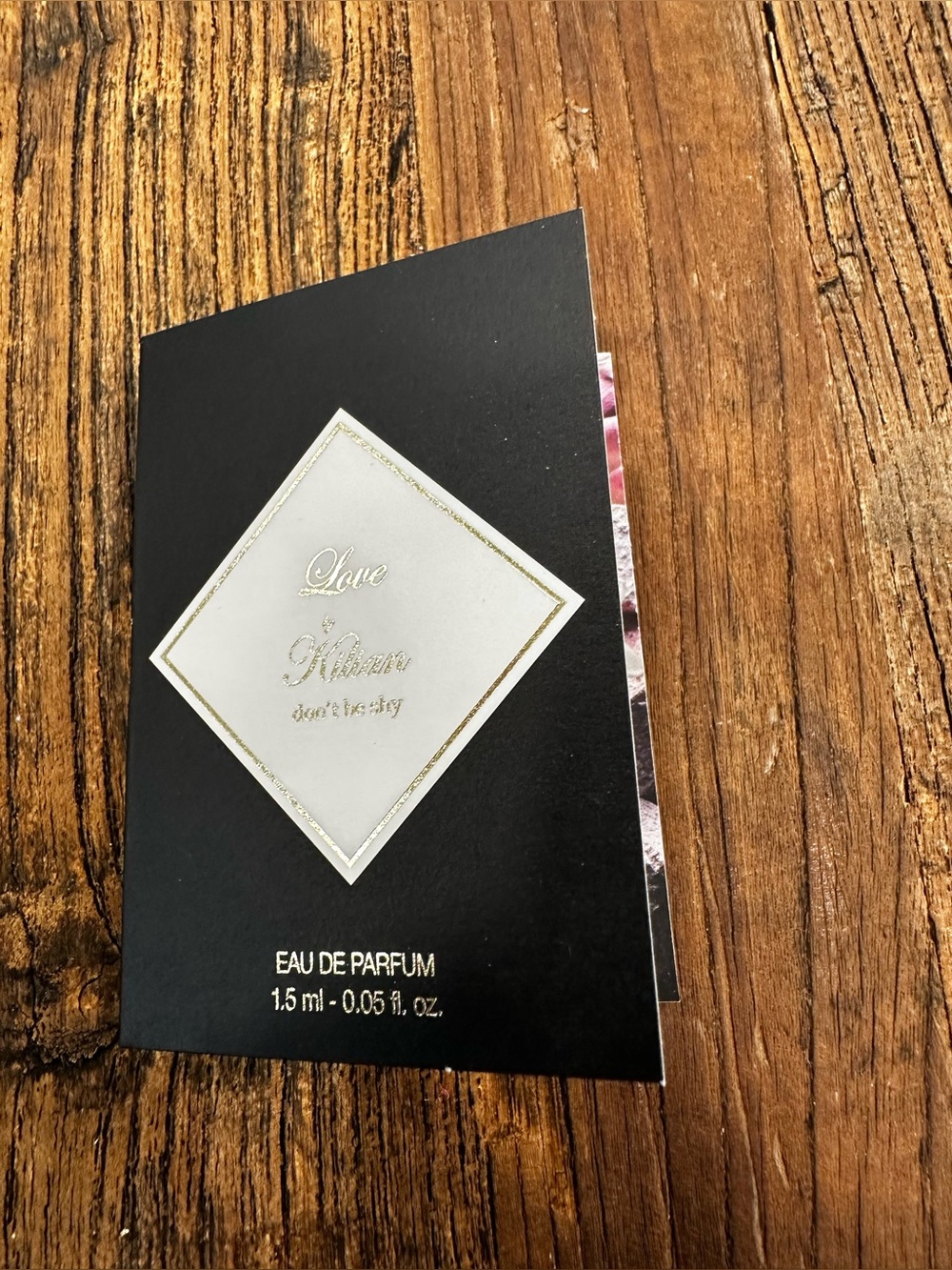 Assorted Perfume Sample Cards - Floral Mint, White, Black - Picture 2 of 7